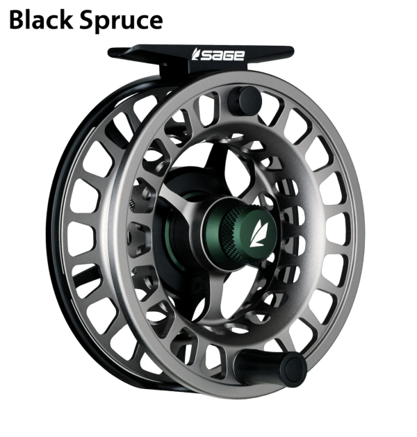 Sage Spectrum LT Fly Reel Black Spruce Angle Sage Spectrum LT Fly Reel Black Spruce Angle